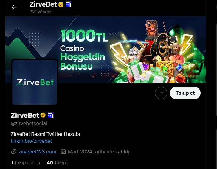 Zirvebet Twittter